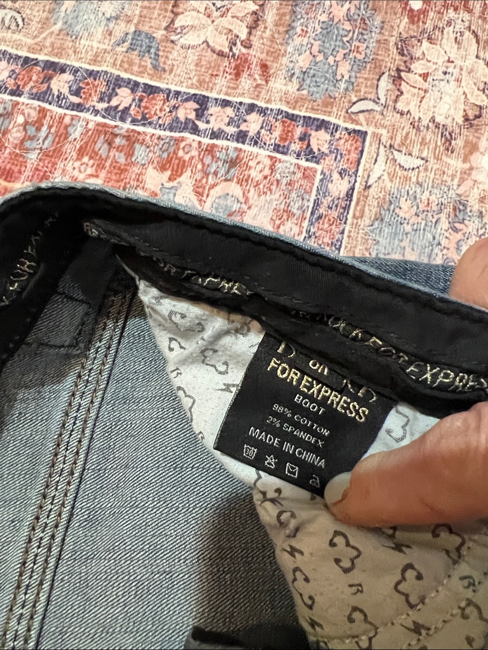 EXPRESS REROCK VINTAGE SZ 8 - Picture 3 of 8